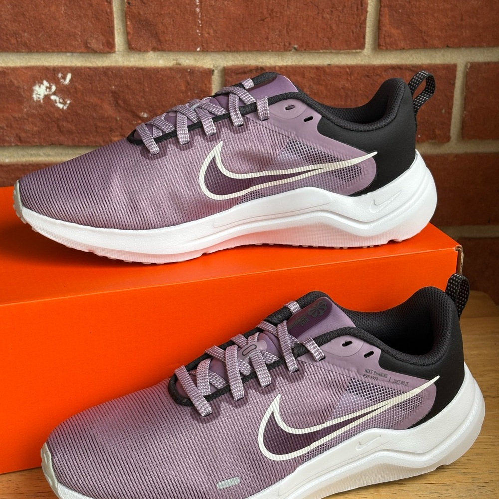 Nike Downshifter 12 Purple Black Womens New Sneakers NIB Running Shoes - Picture 9 of 15